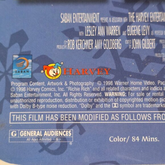 Richie Richs Christmas Wish VHS 1998 Eugene Levy Martin Mull David Gallagher - Picture 6 of 7